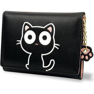 Cute Wallets for Women, Leather RFID Blocking Small Trifold Wallet with